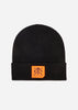 Detroit Beanie - Schwarz und Neonorange