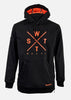Softshell Orbital - Noir & Orange Fluo