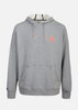 Kapuzenpullover Sprays - Medium Misty Grey / Orange