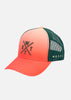 Casquette Tokyo - Corail Fluo et Jaune Deep Dye