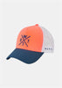 Tribe Cap – Fluo Coral und Weiß