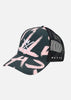 Casquette Tribe - Vert Sapin et Rose Brush