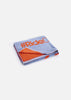 Serviette de bain Wipe - Bleu Gris et Orange Fluo