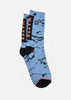 Socken X-Bowl - Blau-Grau Camouflage