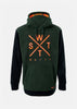 X Track Junior Fleece-Sweatshirt – Tannengrün