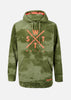 Sweat Polaire X-Track - Olive Tie and Dye
