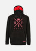 X-Track Junior Fleece-Sweatshirt - Schwarz und Neonpink