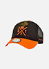 Tribe Junior Cap – Fluo Orange & Khaki