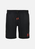 Short Venice Junior - Noir et Orange Fluo