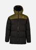 X-Back Technical Daunenjacke - Khaki und Schwarz